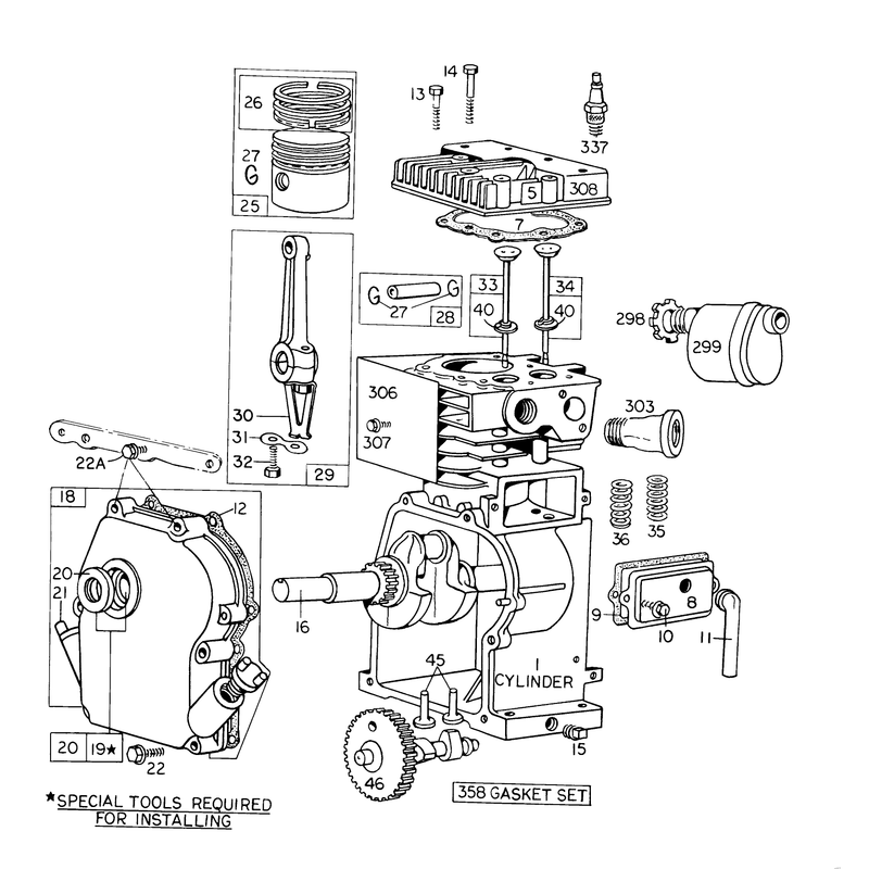 Engine Model No 60102 Type 0332-01 Briggs and Stratton