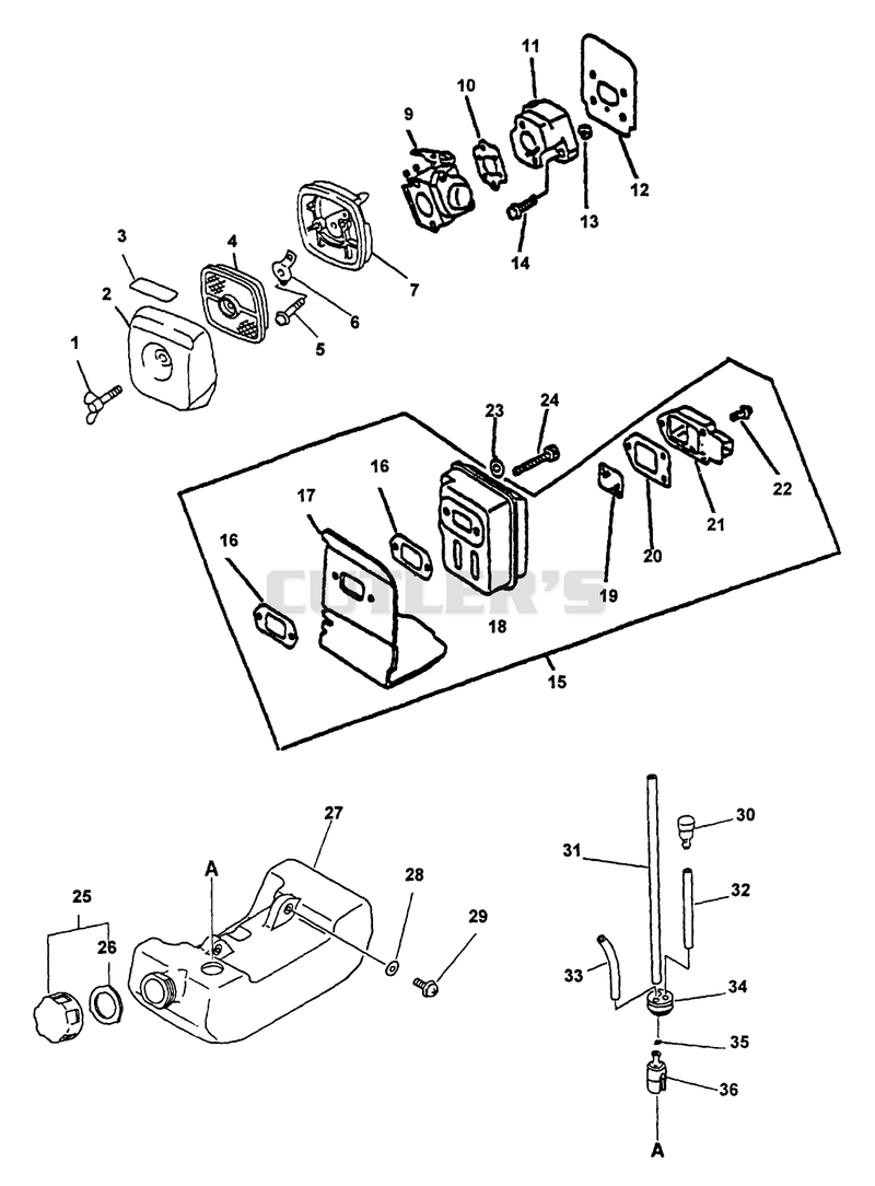 Intake, Air Filter, Exhaust