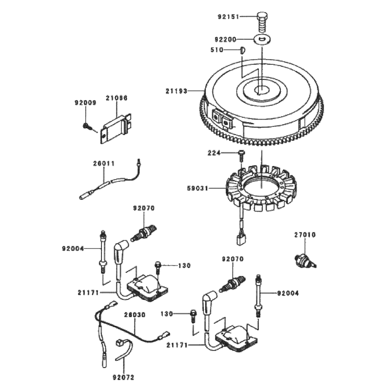 Electric Equipment Assembly Kawasaki Fh601v-S07