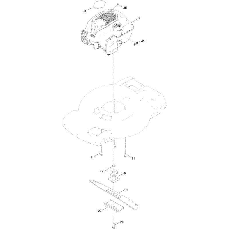 Engine and Blade Assembly