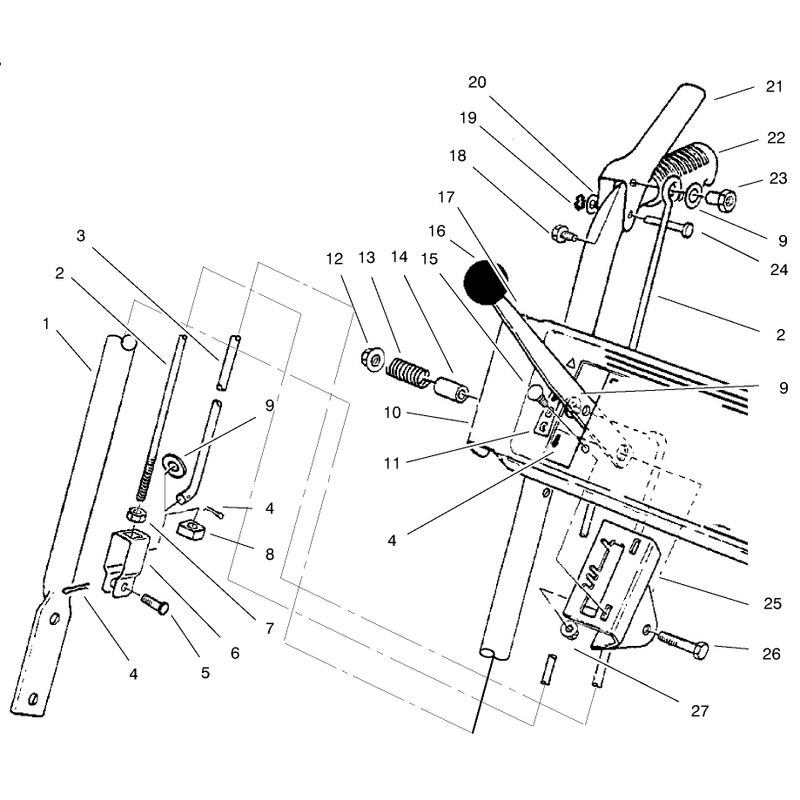 HANDLE ASSEMBLY RIGHT SIDE