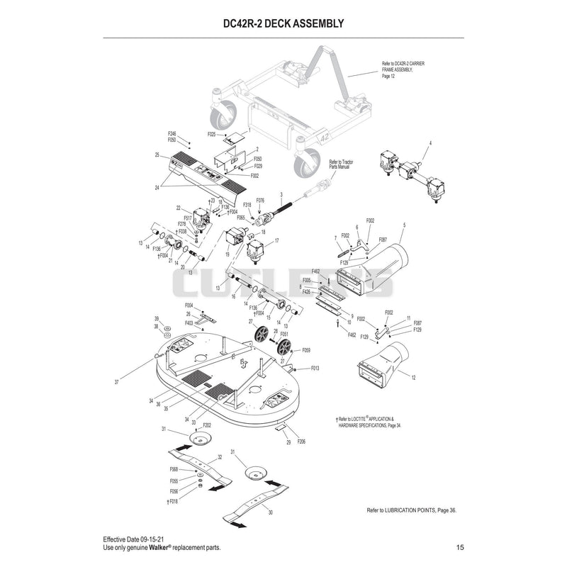 DC42R-2 Deck Assembly