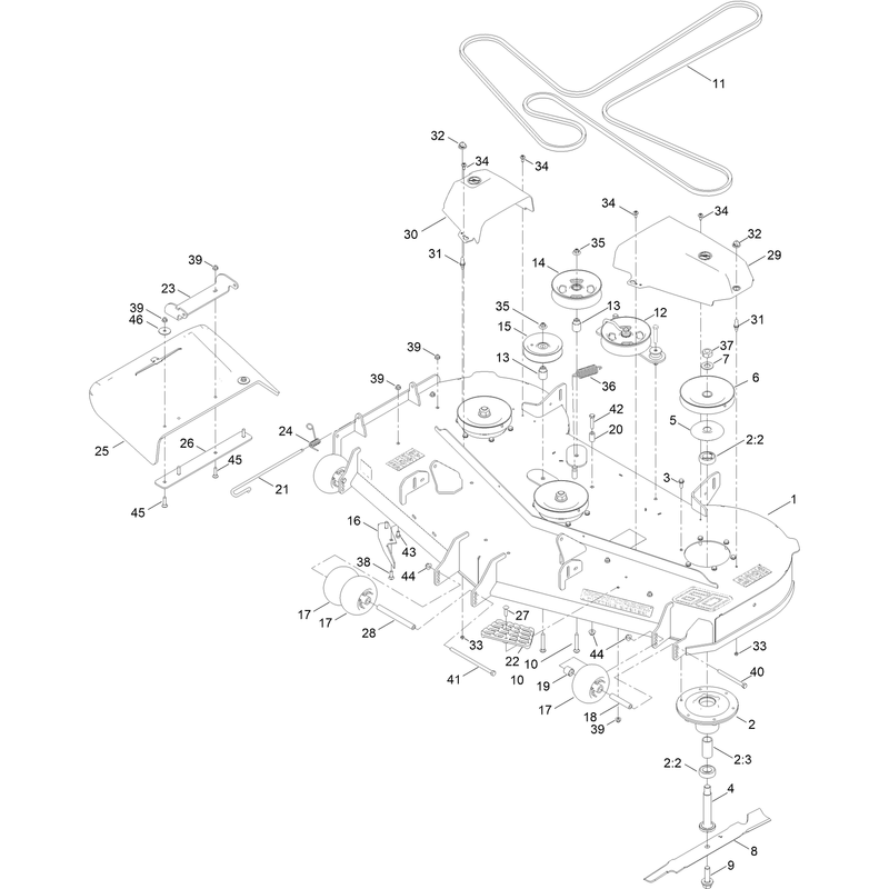 60 Inch Deck Assembly