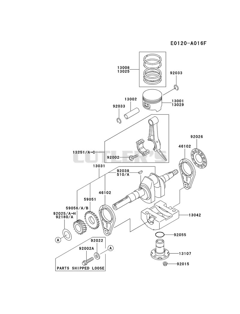 PISTON/CRANKSHAFT