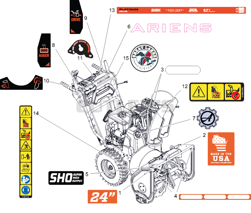 Decals - 24" - EFI