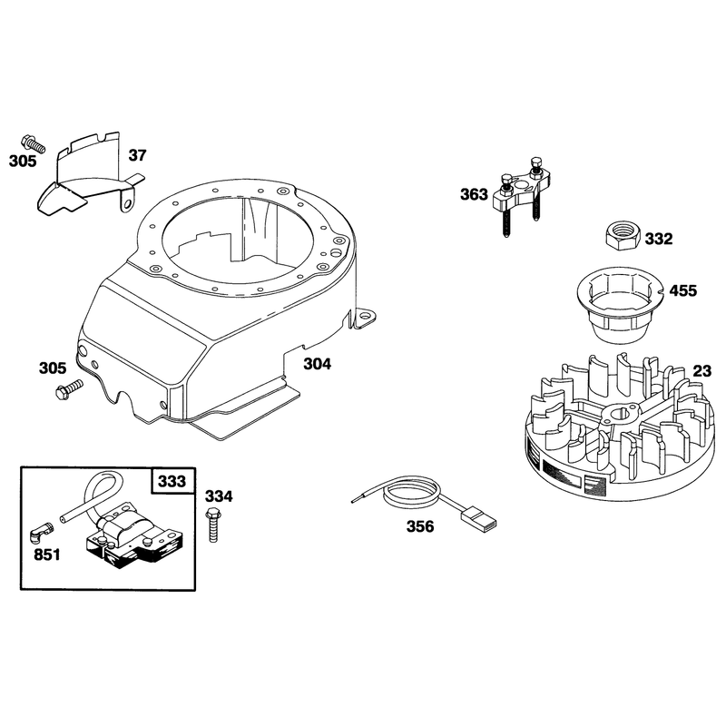 Engine Briggs and Stratton Model 12f802-0667-01