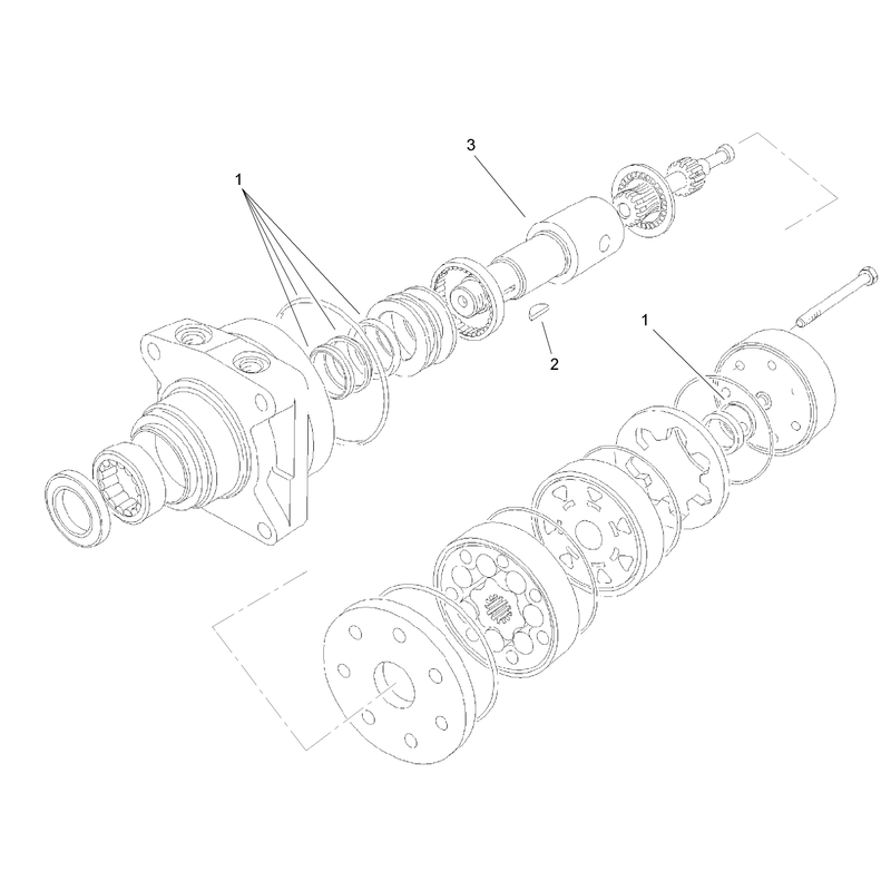 Hydraulic Motor Assembly No 104-8470
