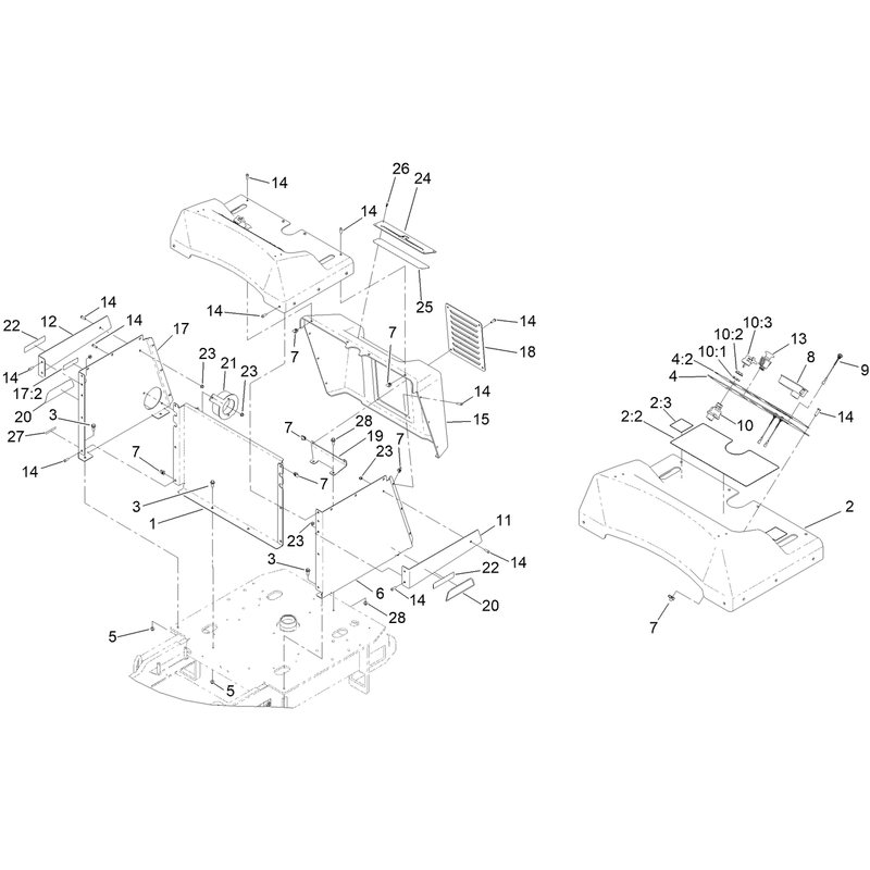 Tower and Hood Assembly