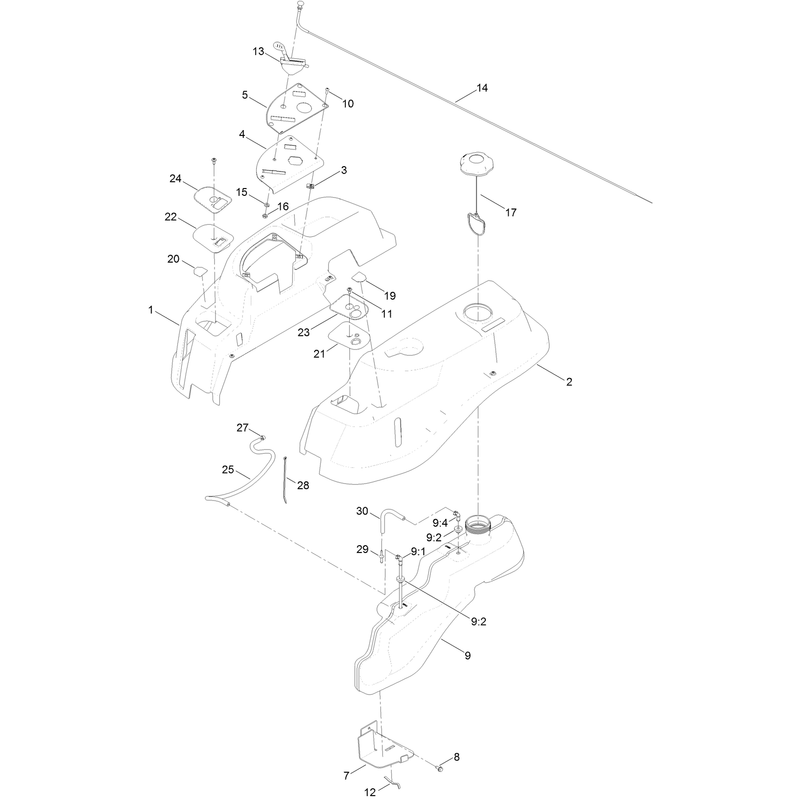 Body Styling and Fuel Tank Assembly