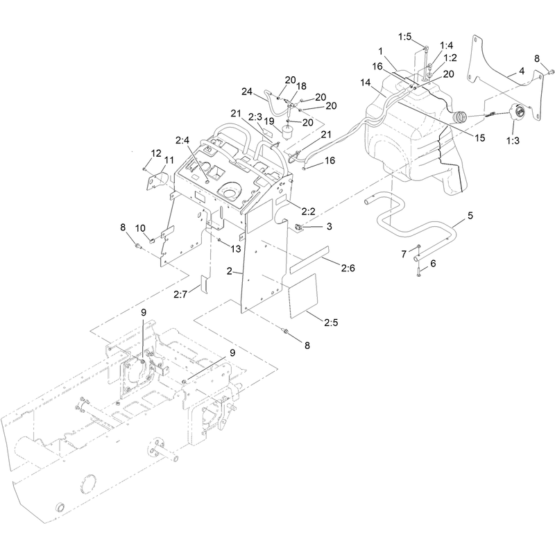 Fuel Tank and Tower Assembly