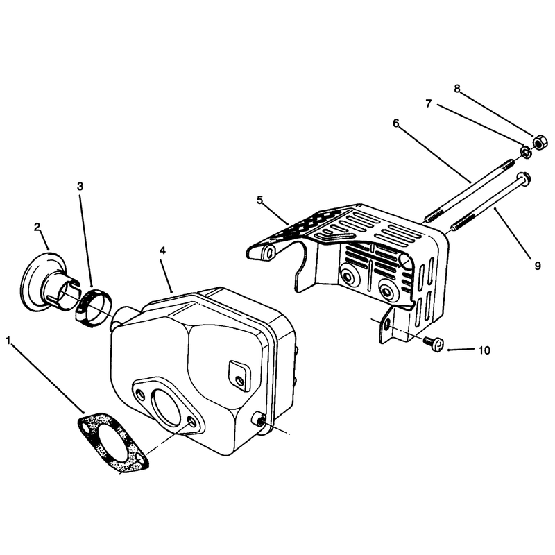 Muffler Assembly Model No 47pr4-3