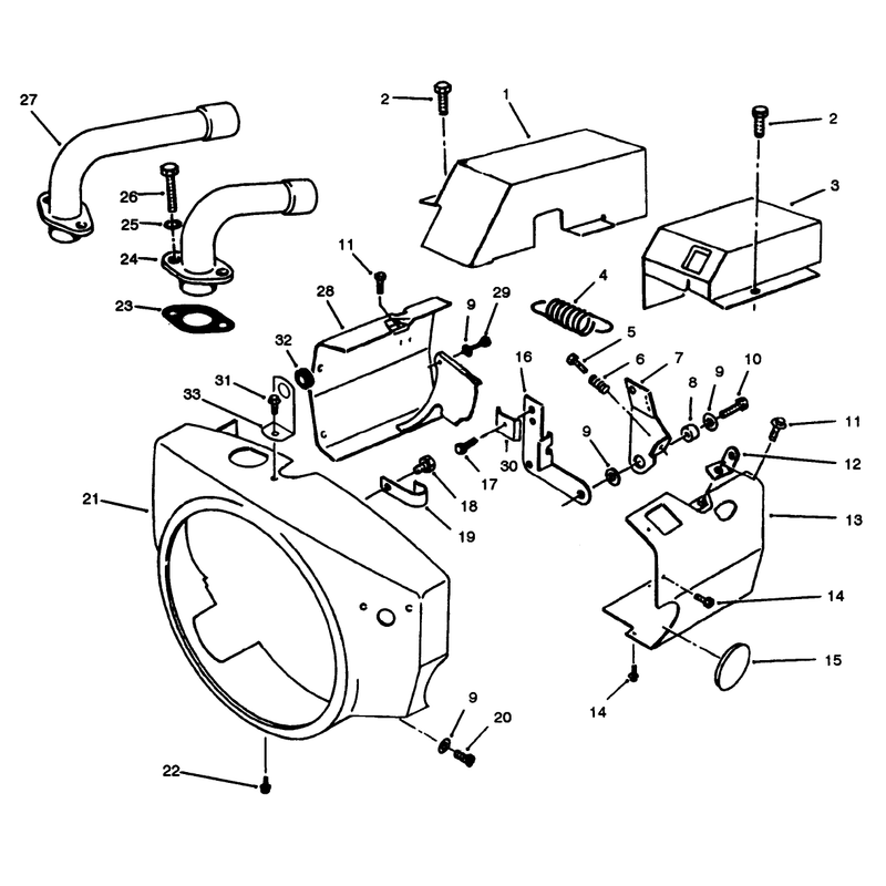 Engine Air Housing-Onan P220g Type I/10808d
