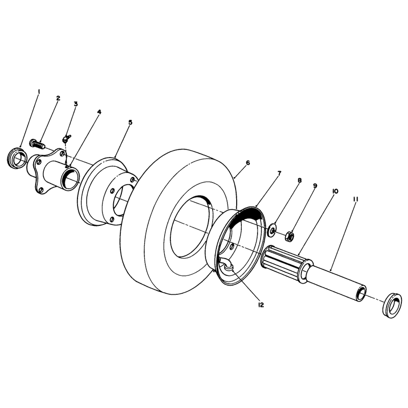 Pneumatic Caster Wheel Assembly Optional