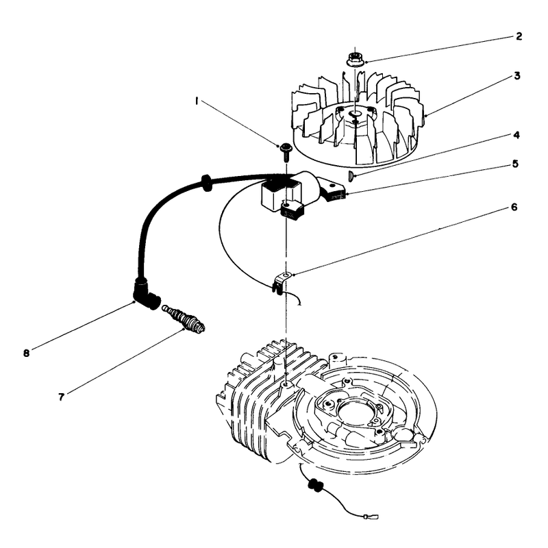 Flywheel and Magneto Assembly