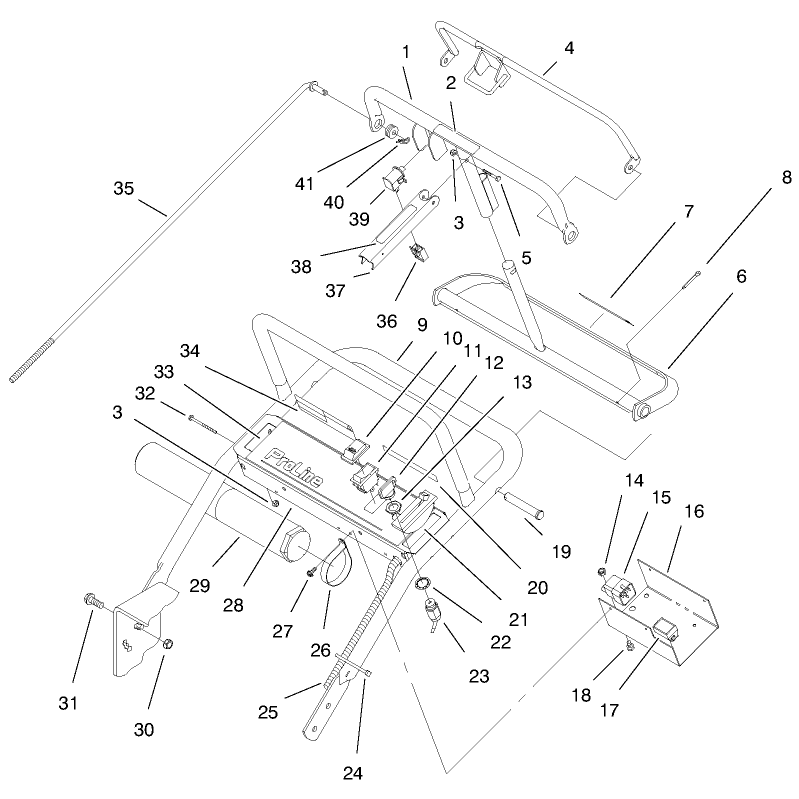 Handle and Control Panel Assembly