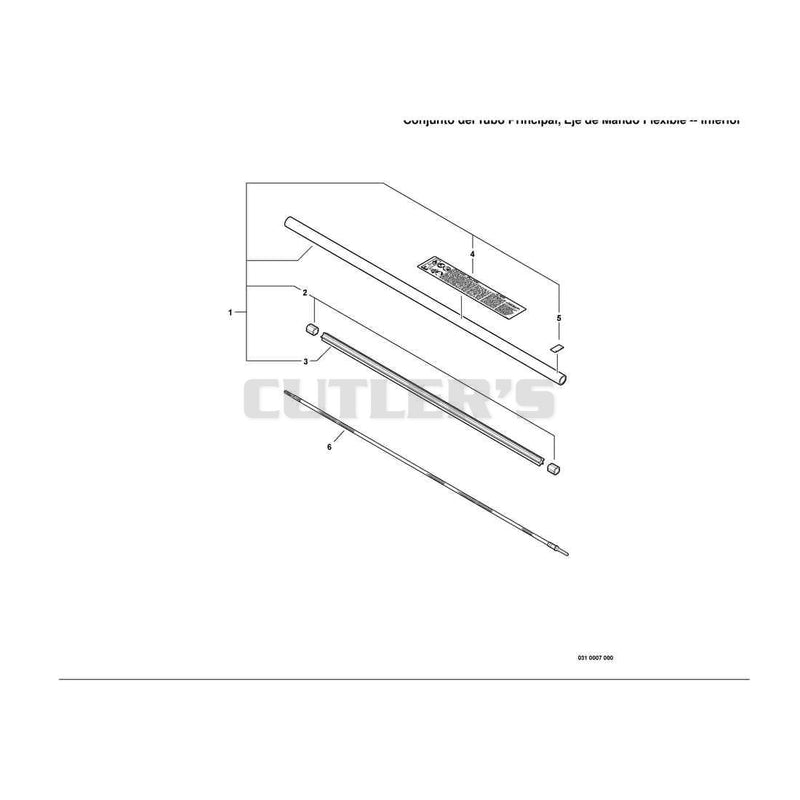 Main Pipe Assembly, Driveshaft -- Lower