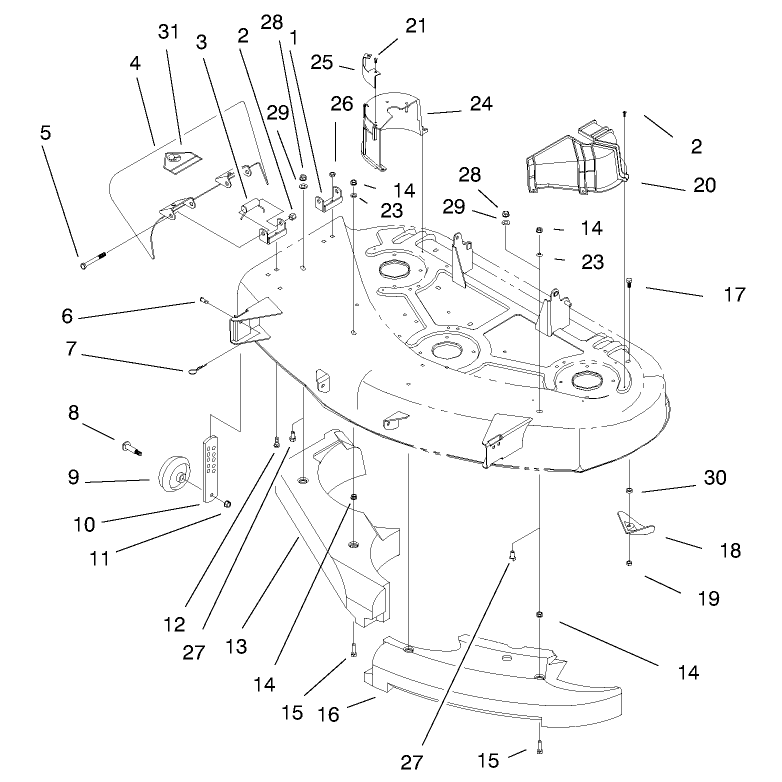 Belt Cover & Deflector Assembly
