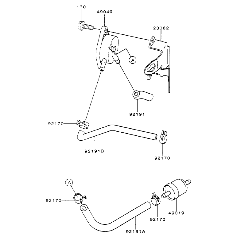 Fuel Tankfuel Valve Assembly Kawasaki Fh451v-As08