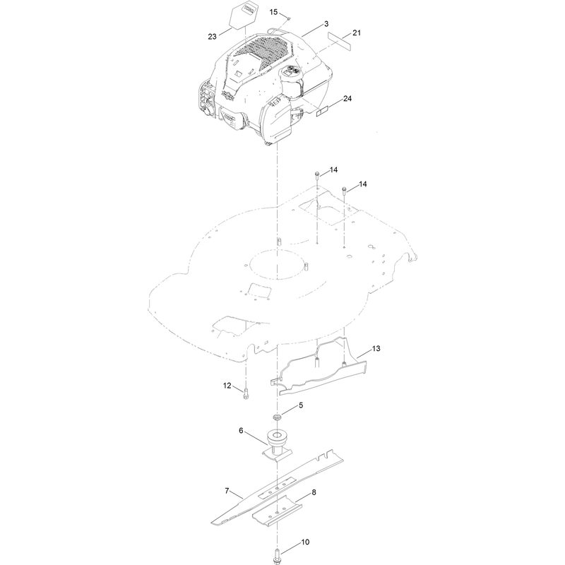 Engine and Blade Assembly