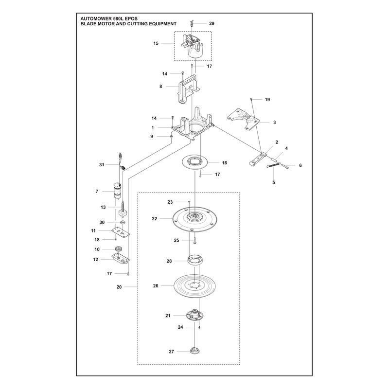 BLADE MOTOR AND CUTTING EQUIPMENT