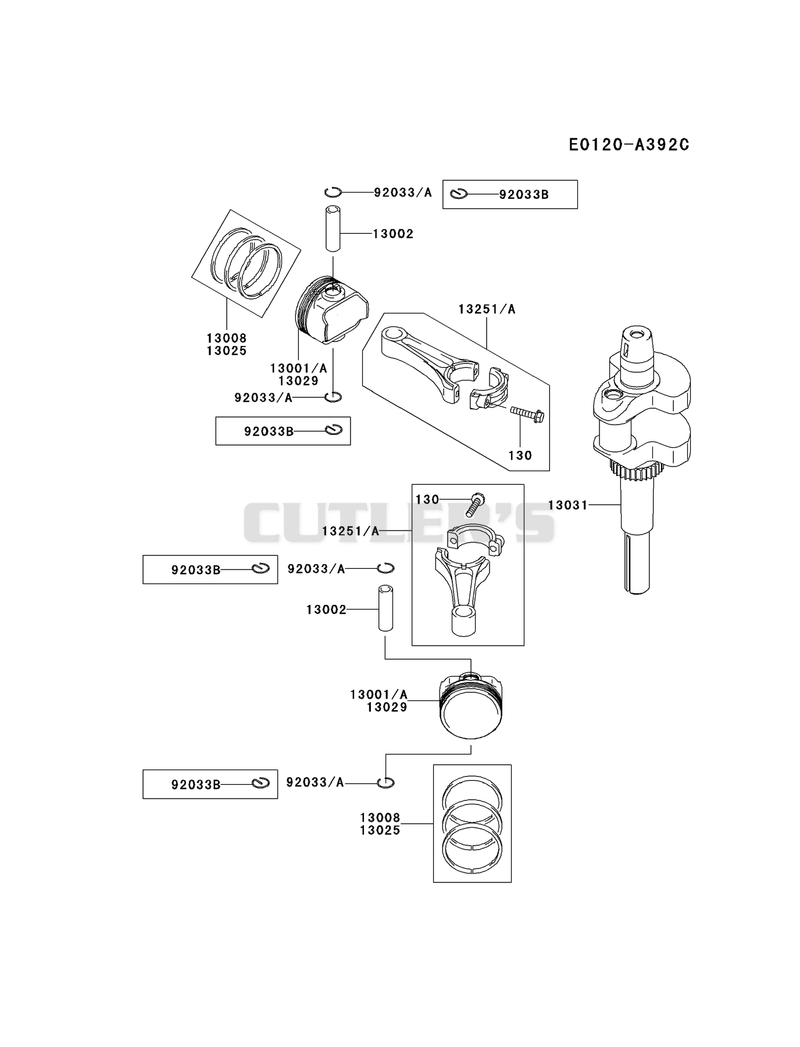 PISTON/CRANKSHAFT