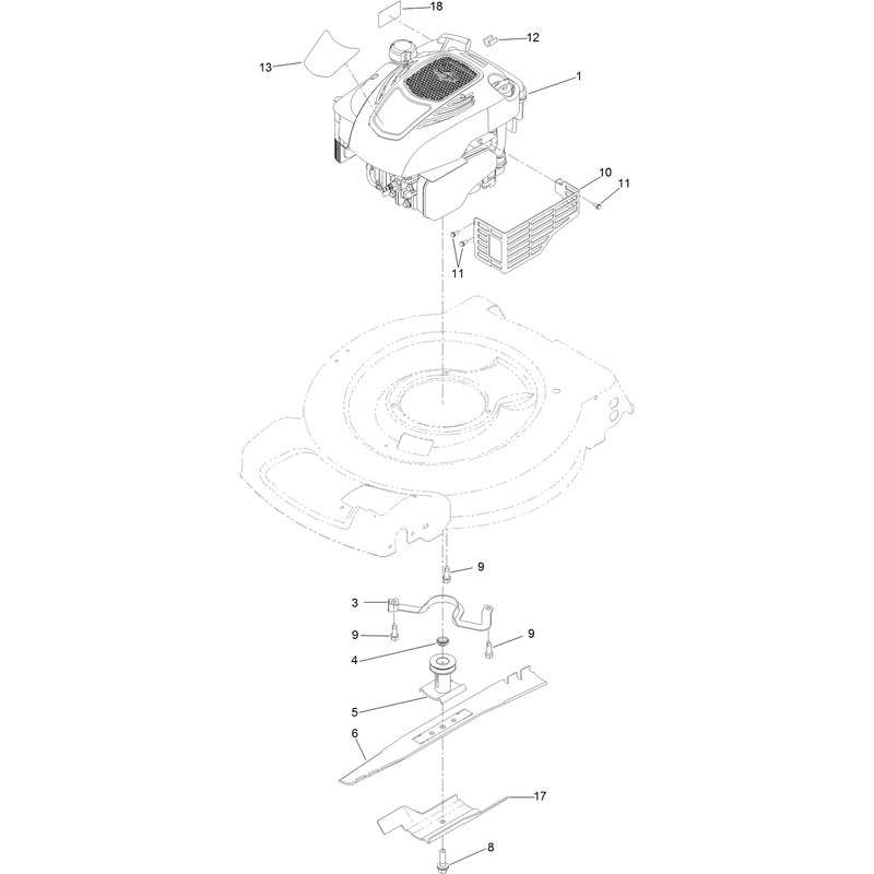 Engine and Blade Assembly