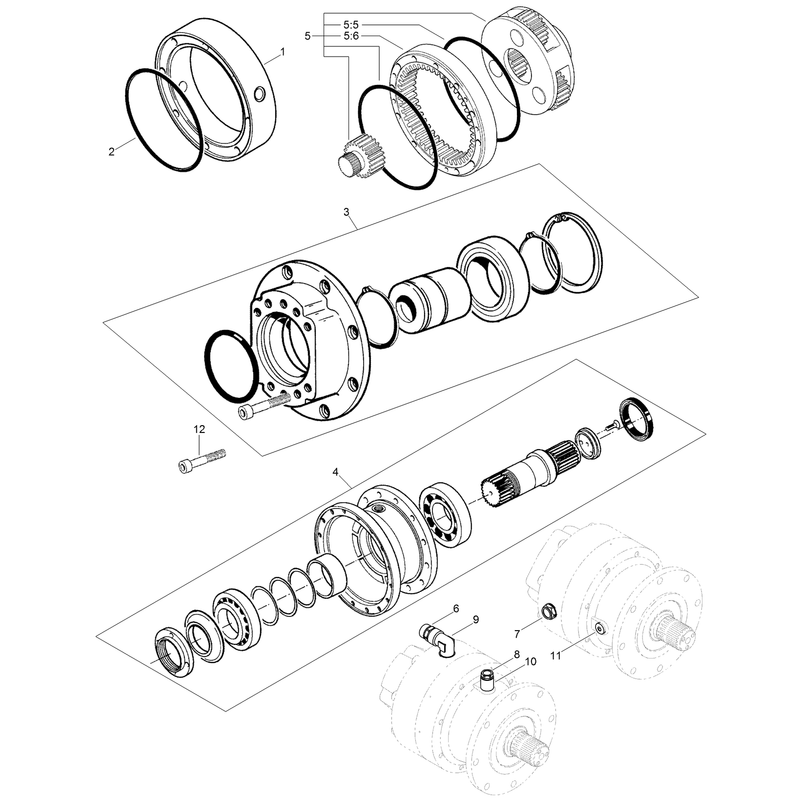 Planetary Gearbox Assembly No. AU8GB80063