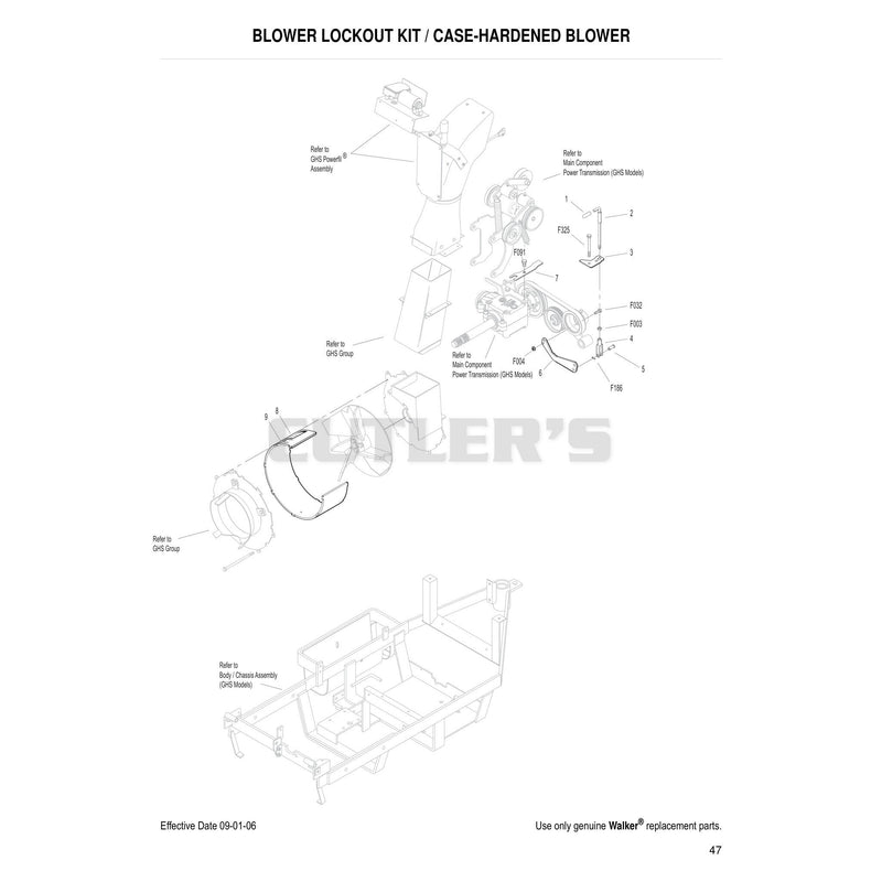 Blower Lockout Kit Case Hardened Blower