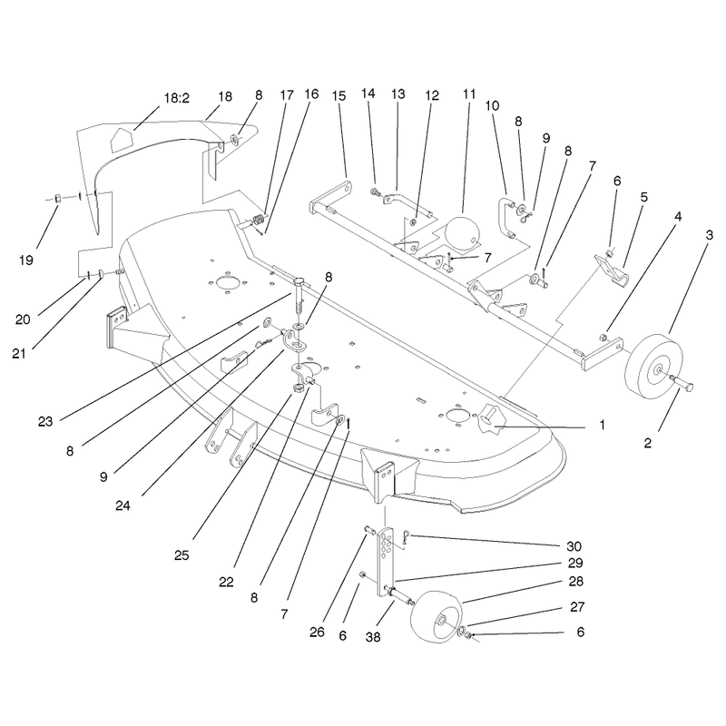Deck Suspension Assembly
