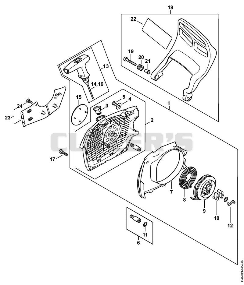 Rewind starter M-Tronic