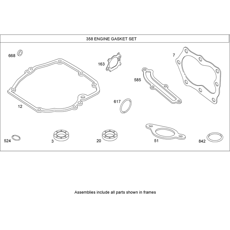 Engine Gasket Set Briggs and Stratton 126T02-0209-B1