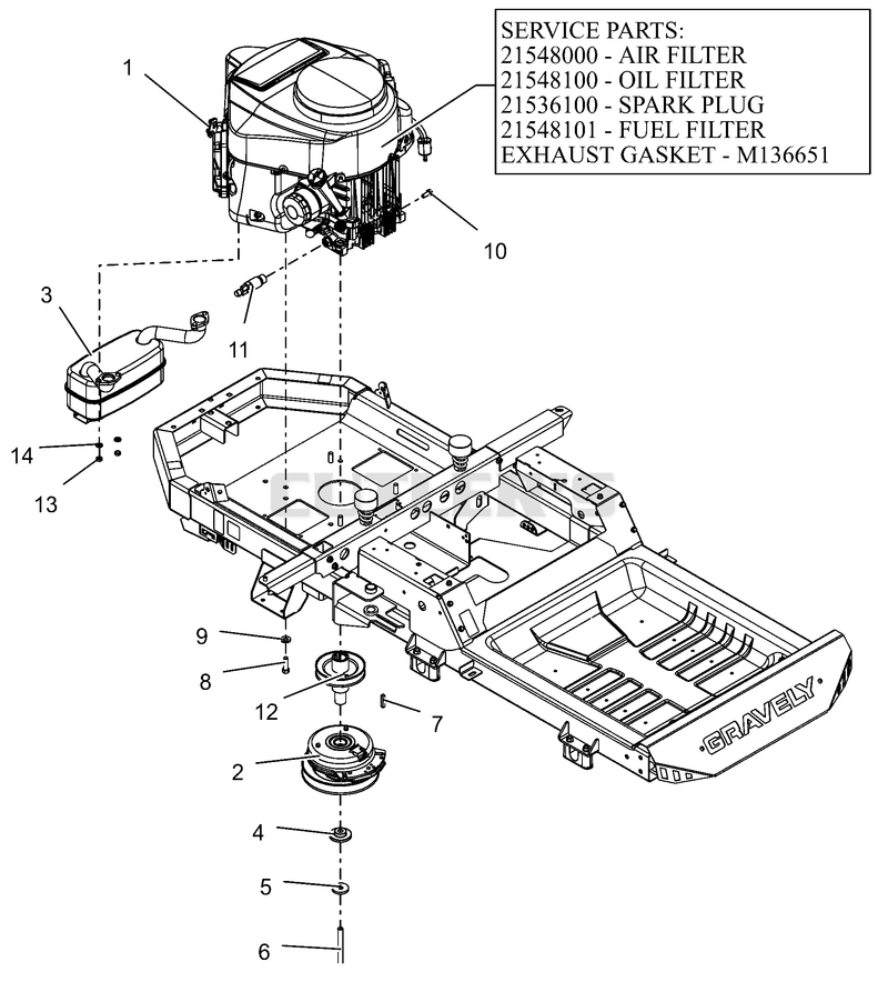Engine - Kawasaki FR691 23HP