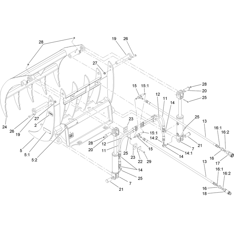 Grapple Rake Assembly