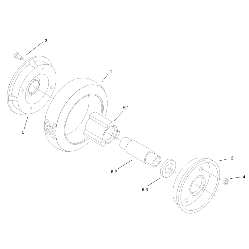Rear Wheel and Tire Assembly No 74-1720