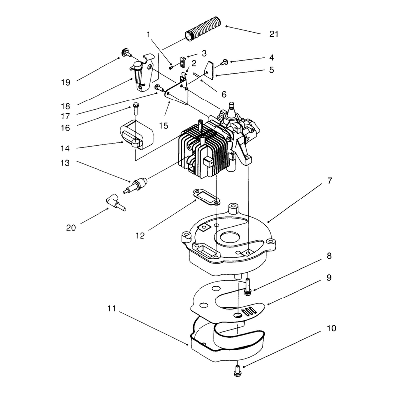 Brake and Muffler Assembly Model No 20442 Only
