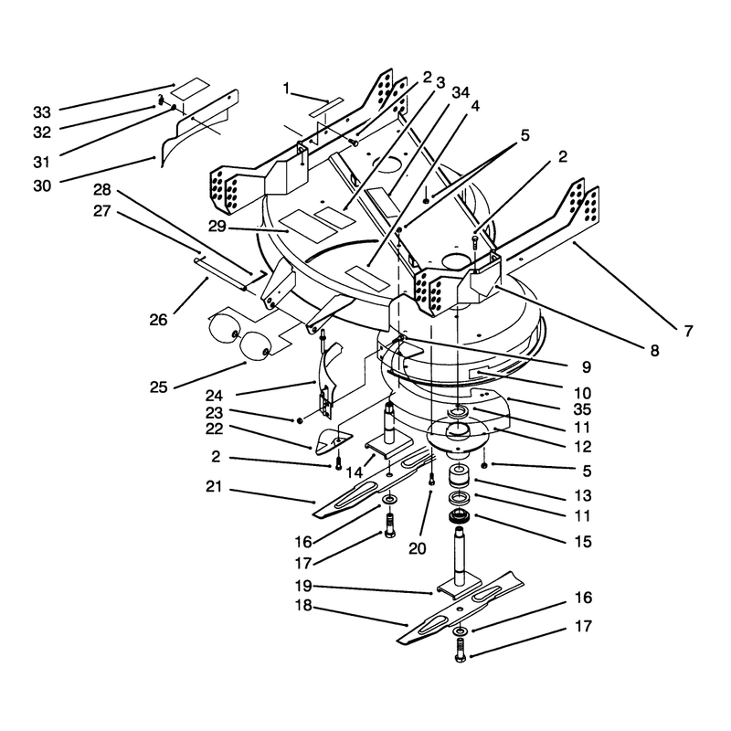Deck and Spindle Assembly