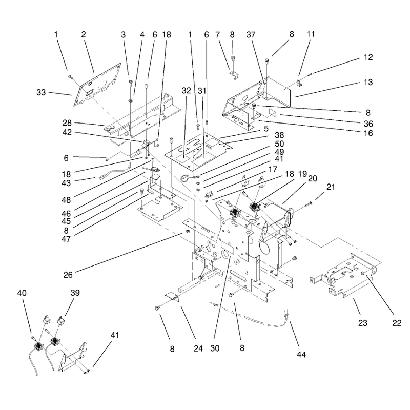 Hoodstand Console Assembly
