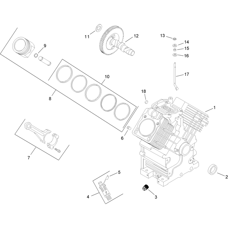 Crankcase Assembly Kohler CH740-0075