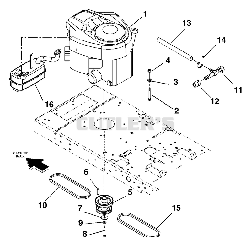 Engine, Exhaust And Belts