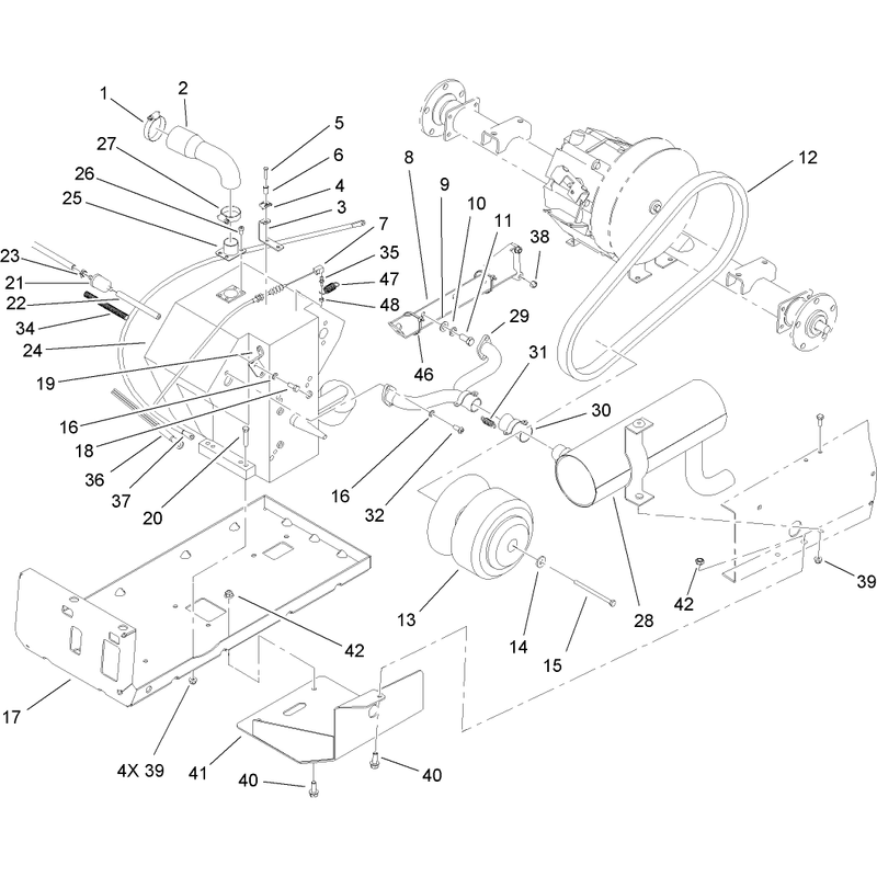 Engine and Clutch Assembly