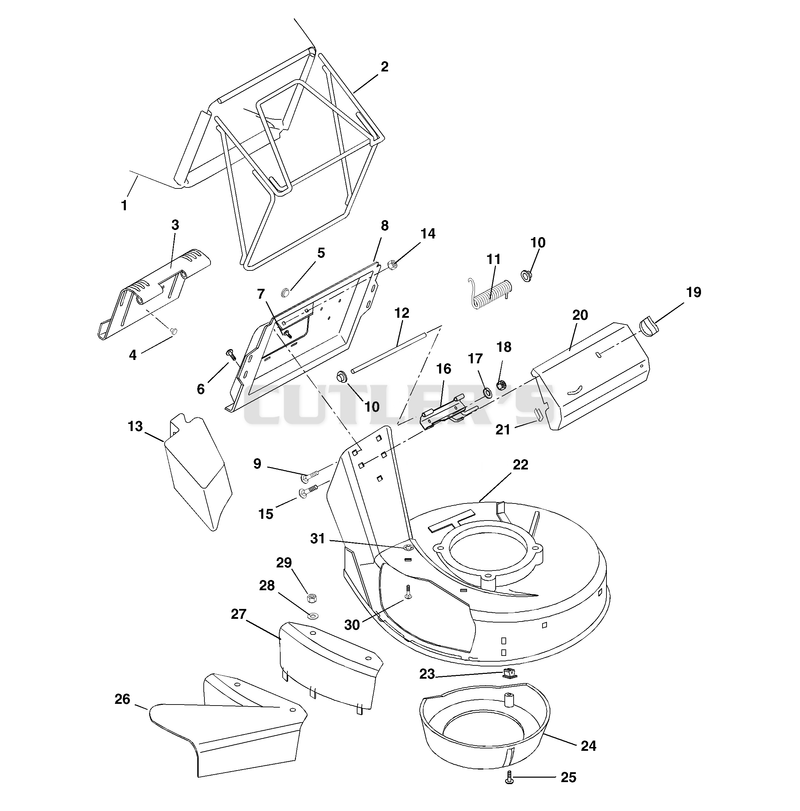 Mower Pan And Bag