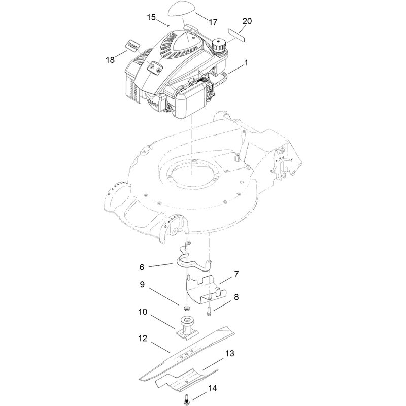 Engine and Blade Assembly