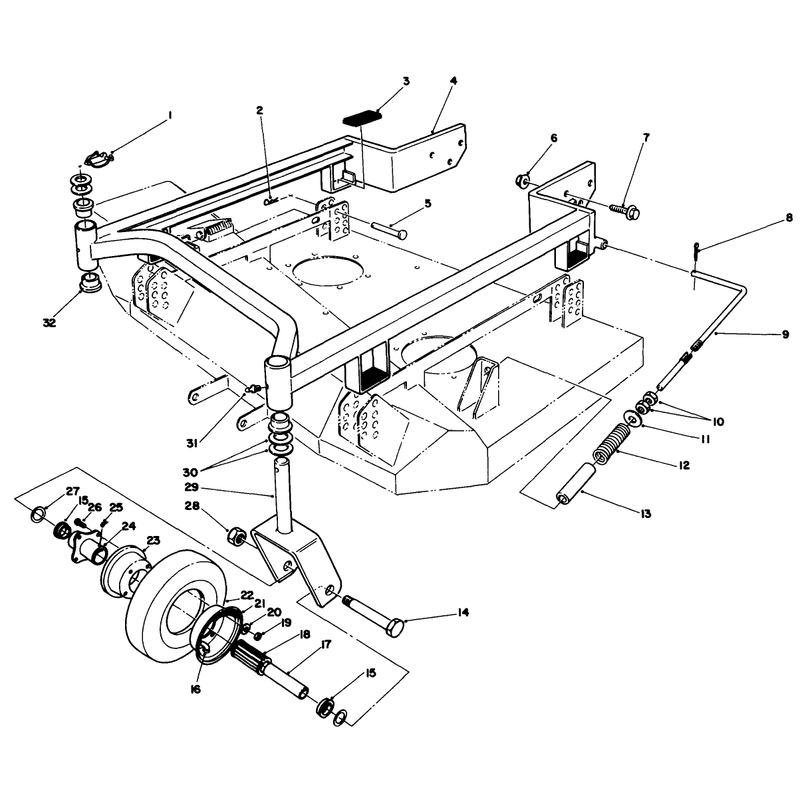 36in Carrier Frame Model No 30136