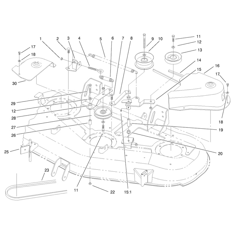 Drive Pulleys And Belt Covers Assembly