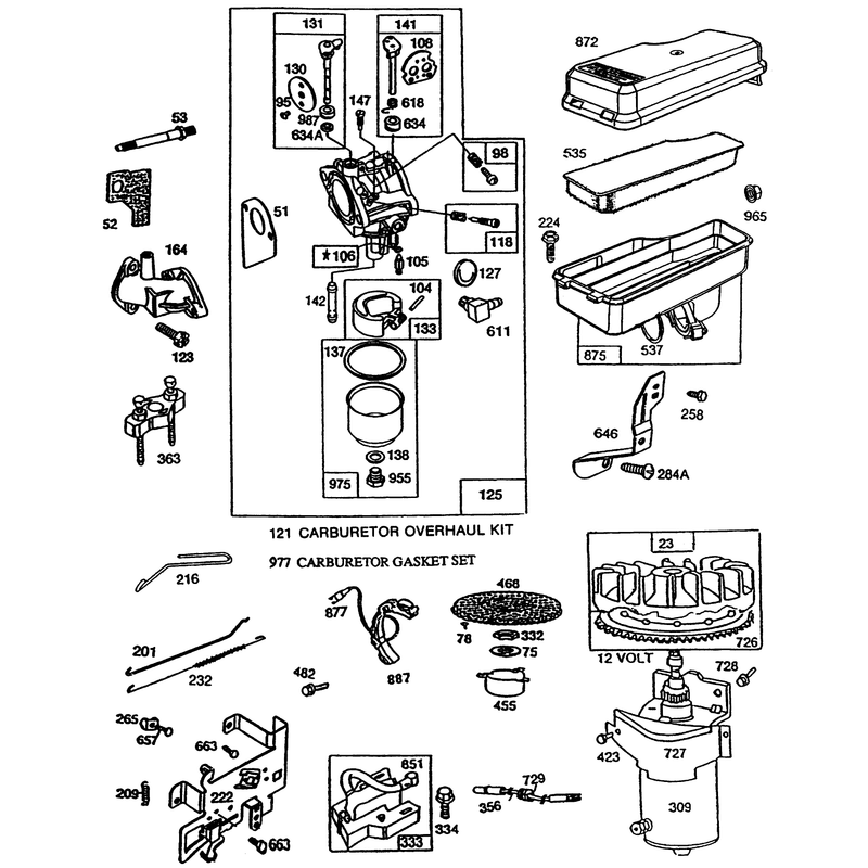 Briggs and Stratton Model No 195707-0121-01