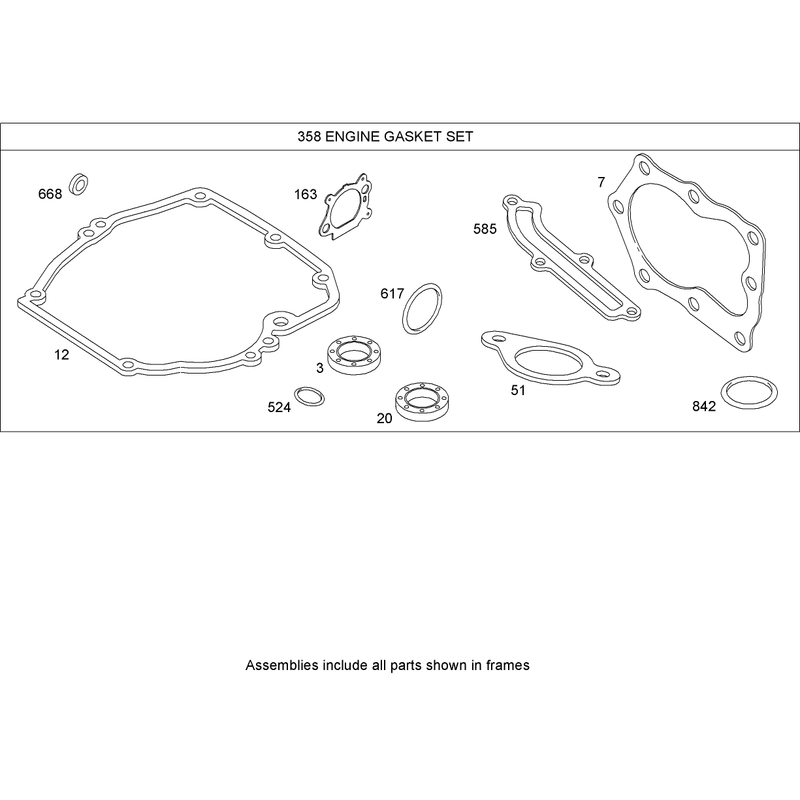 Gasket Kit Briggs and Stratton 12H802-2032-B1