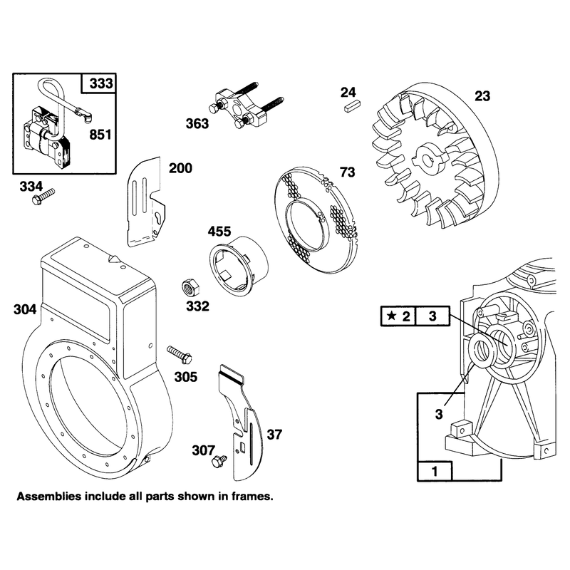 Engine Briggs and Strattonmodel 135202-0263-01