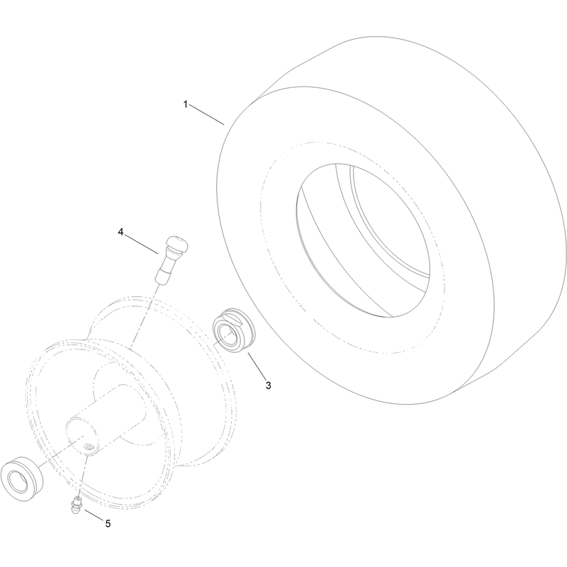 13 Inch Wheel and Tire Assembly No. 119-3473