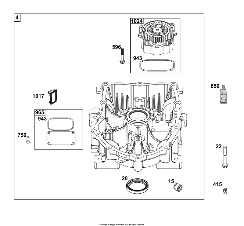 Crankcase Cover/Sump Group