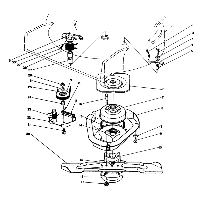 Blade Brake Clutch Assembly
